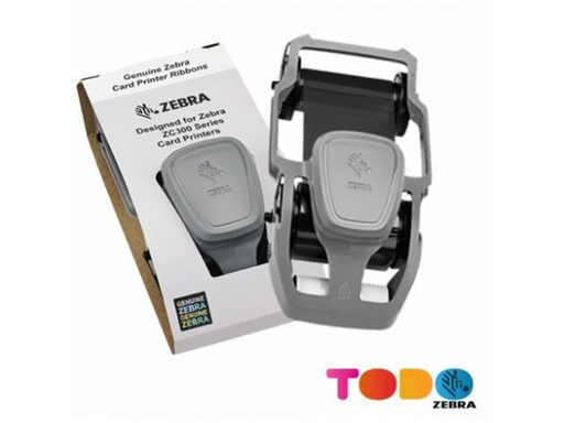 [85898] CINTA PARA IMPRESORA DE TARJETAS ZEBRA ZC100 & ZC300, NEGRO (MONOCROMATICA), RENDIMIENTO DE 2000 IMPRESIONES.