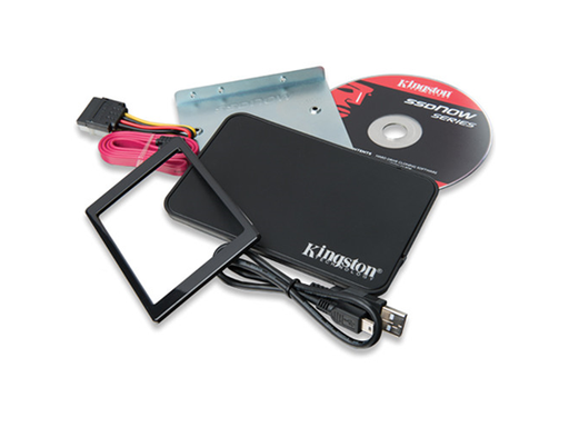 [84778] KIT PARA DISCO DURO KINGSTON DE INSTALACIÓN SSD, 2.5" USB Y CABLE DE DATA, 7 - 9.5MM ADAPTADOR,3.5" MOUTING PLATE CON TORNILLOS, SATA POWER, INSTALACION DE VIDEO CD