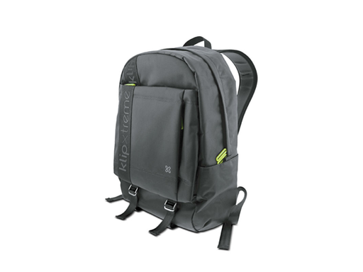 [90650] BULTO DE NOTEBOOK KLIPX SIGNATURE TIPO MOCHILA 15.6" TIPO MOCHILA, 2 COMPARTIMIENTOS PARA TABLETA, HASTA 33 LIBRAS, GRIS (KNB-580)