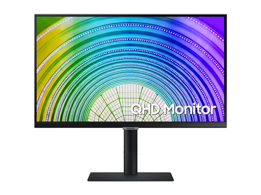 [93185] MONITOR SAMSUNG 27" S60UA  QHD(2,560 X 1,440), 75HZ, HDR10, 5MS, 16:9, 300 CD/M², IPS, PUERTOS:  HDMI 1.4, 3X USB, 1X USB-C, BT, DP, PUERTO HEADPHONES, NEGRO.
