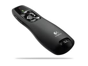 [63353] CONTROL LOGITECH PRESENTADOR R400 2.4GHZ WIRELESS USB- PUNTERO LASER - PLUG-AND-PLAY (910-001354) ***SUSTITUYE EL 931307-0403