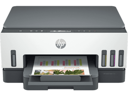 [92067] IMPRESORA HP SMART TANK 720 - ALL IN ONE PRINTER (COPY - SCAN - PRINTER)- SISTEMA DE TINTA CONTINUA - INALAMBRICO - BLUETOOTH - COLOR - PRINT SPEED BLACK: ISO, UP TO 11 PPM, DRAFT, UP TO 20 PPM. (6000 PAGINAS NEGRO) PRINT SPEED COLOR: ISO, UP TO 6 PPM, DRAFT, UP TO 16 PPM. (8000 PAGINAS COLOR) SCAN RESOLUTION, OPTICAL UP TO 1200 X 1200 DPI. COPY RESOLUTION: UP TO 1200 X 1200 DPI. USB. USA LOS CARTUCHOS GT53 Y 53XL - GT52