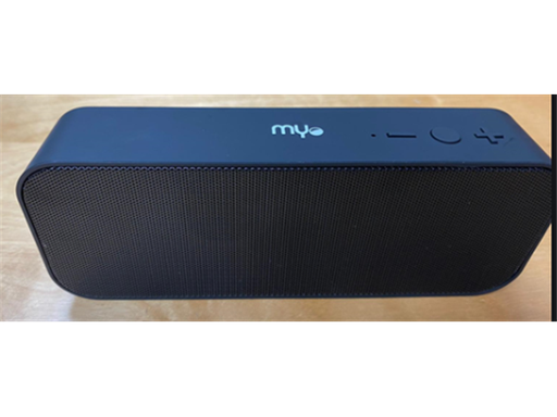 [89474] BOCINA MYO-B40, INALÁMBRICO, USB, TARJETA MIC SD, COLOR NEGRO / AZUL.