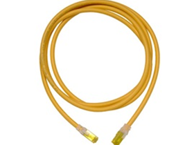 [75993] PATCH CABLE ORTRONICS, CAT6A, 7 PIES, AMARILLO. CLARITY 10G.