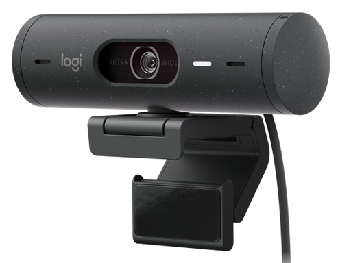 [93348] CAMARA WEB LOGITECH BRIO 500 COLOR NEGRO, FHD HASTA 1080P 30FPS, ZOOM 4X, RIGHTLIGHT 4, CONEXION USB-C, CAMPO VISUAL 90 GRADOS, PARA VIDEO CONFERENCIAS, STREAMING Y GRABACION.