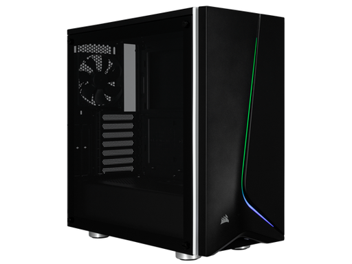 [88393] CASE CORSAIR CARBIDE SPEC-06 GAMING, MID TOWER, NEGRO/RGB, USB 3.0 X2, AUDIO IN / OUT, 7 EXPANSION SLOT, 4X 2.5", 2X 3.5", PANEL LATERAL CRISTAL TEMPLADO, (CC-9011145-WW)