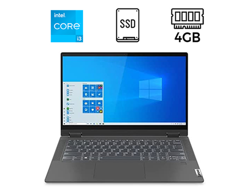 [93002] LAPTOP LENOVO IDEAPAD FLEX 5I 14ITL05, 14.0” IPS FHD TOUCH, INTEL I3-1115G4 3.0 GHZ, 4GB DDR4, 128GB SSD PCIE 4.0, 2 X USB 3.1/3.2, 1 X USB 3.1, 1 X HDMI, CARD READER, WIFI AC, BT 5.0, WINDOWS 11 HOME ENGLISH, GRAPHITE GREY. (82HS00R9US)