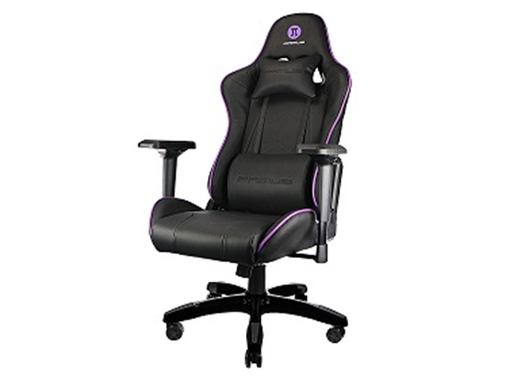 [87042] SILLA GAMING PRIMUS THRONO 201, DE PVC PREMIUM, ESPALDAR ALTO AJUSTABLE, REPOSO DE BRAZOS, ESPALDA Y CABEZA, ALTURA AJUSTABLE Y BASE CON RUEDAS ROBUSTAS, NEGRO (PCH-201)