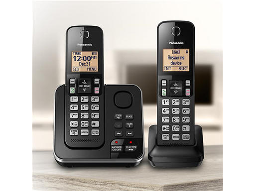 [84681] TELEFONO INALAMBRICO PANASONIC KX-TGC362B, DETEC 6.0, CONTESTADOR DIGITAL DE 17 MINUTOS, BATERIAS INCLUIDAS, BLOQUE DE LLAMADAS, HASTA 30 NÚMEROS, ECO MODE.