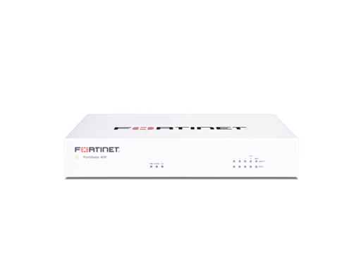 [90820] APPLIANCE FORTINET FG-40F, 5 X GE RJ45 10/100/1000BASE-T, HARDWARE PLUS 1 YEAR 24X7 FORTICARE UTM PROTECTION.