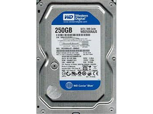 [62422] DISCO DURO 250GB INTERNO 3.5" WESTERN DIGITAL 7200RPM SATA II 8MB 7200RPM 300MB/S, WD2500AAJS  INTERNO PC                       TRM19BDJ8