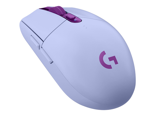 [89846] MOUSE LOGITECH G305 LIGHTSPEED WIRELESS GAMING, COLOR LILA, OPTICO USB, 6 BOTONES PROGRAMABLE, VELOCIDAD DEL MOUSE AJUSTABLE ENTRE 200 A 12000 DPI, DURACION HASTA 250 HORAS BATERIA, PESO 99 GRAMOS (910-006020)