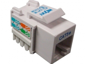 [68501] JACK MINI KEYSTONE NEXXT CAT5E GRIS TIPO 110