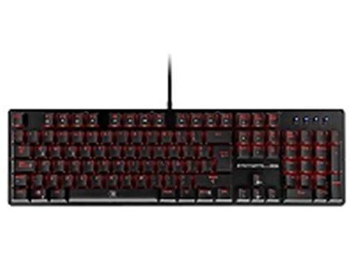 [87035] TECLADO PRIMUS GAMING, USB, CON ILUMINACION ROJA (PKS-102S)