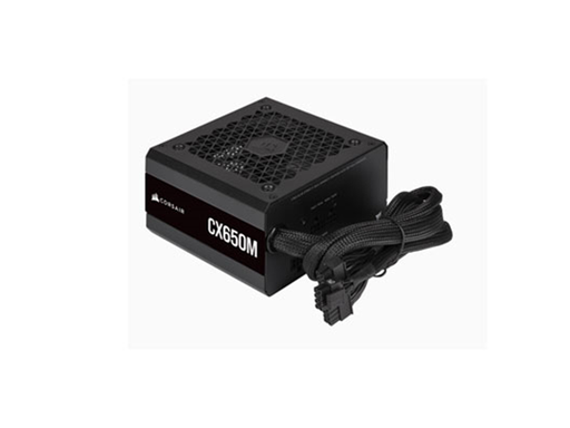 [93615] POWER SUPPLY CORSAIR 650 WATTS, 80 PLUS BRONZE (CX650M), SEMI MODULAR, CONECTORES PCI-E X2, SATA X5, PATA X4, COLOR NEGRO, (CP-9020221-NA)