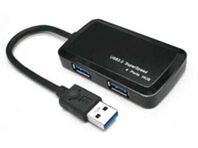 [76395] HUB USB 3.0 AGILER,  4 PUERTOS .