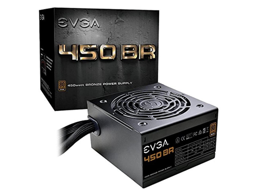 [93672] POWER SUPPLY EVGA 100-BR-0450-K1 450 BR, 80+ BRONZE 450W
