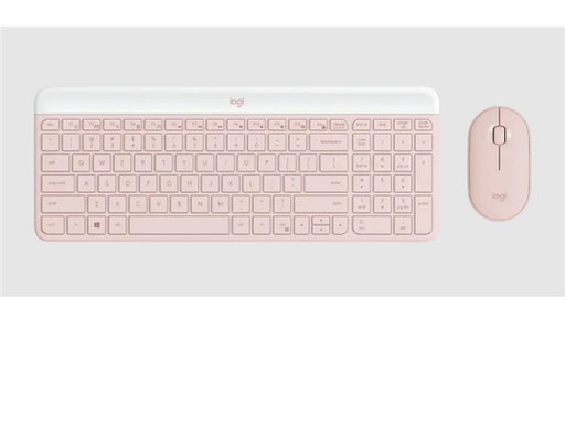 [93351] TECLADO MOUSE LOGITECH MK470 SLIM ESPAÑOL COLOR ROSADO, USB WIRELESS, 10M RANGE, 36 MONTH KEYBOARD BATTERY LIFE, 18 MONTH MOUSE BATTERY LIFE.