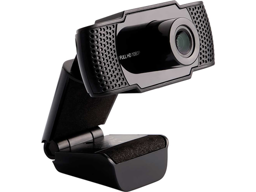 [89704] CAMARA WEB SLIDE 1080 P / USB 2.0 / MICRÓFONO/ ROTACION 360 / CANCELACION DE RUIDO /TRIPODE INCLUIDO (WB13BK)