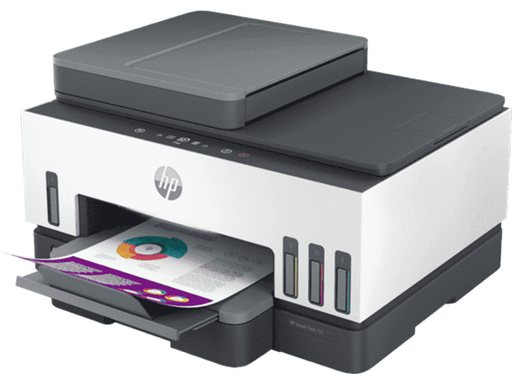 [91621] IMPRESORA HP SMART TANK 790 - ALL IN ONE PRINTER ADF, DUPLEX (COPY - SCAN - PRINTER)- SISTEMA DE TINTA CONTINUA - INALAMBRICO - COLOR - PRINT SPEED BLACK: ISO, UP TO 11 PPM, DRAFT, UP TO 20 PPM. (6000 PAGINAS NEGRO) PRINT SPEED COLOR: ISO, UP TO 6 PPM, DRAFT, UP TO 16 PPM. (8000 PAGINAS COLOR) SCAN RESOLUTION, OPTICAL UP TO 1200 X 1200 DPI. COPY RESOLUTION: UP TO 1200 X 1200 DPI. USB. USA LOS CARTUCHOS GT53 Y 53XL - GT52