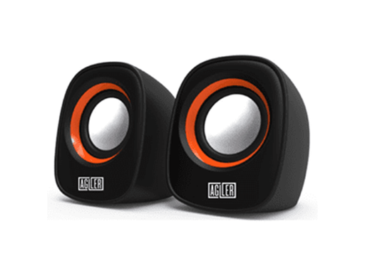 [87263] BOCINA USB AGILER, 300W,CONTROL DE VOLUMEN, NEGRO, (AGI-3080)