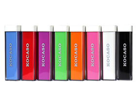 [74878] CARGADOR FUENTE PORTATIL KOCASO GPCT396B, PARA CARGAR SMARTPHONE, TABLETA, MP4, IPOD, CAPACIDAD DE BATERIA DE 2600 MAH, PLATEADO (GPCT396B)