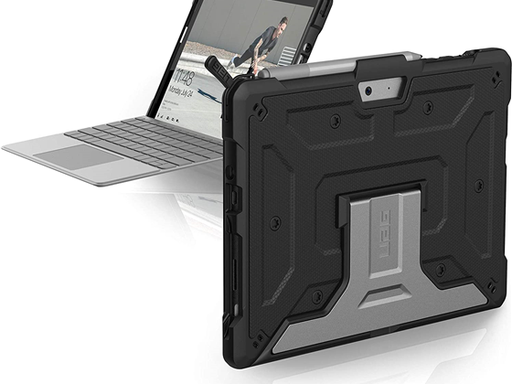 [93211] COVER URBAN ARMOR GEAR UAG PARA MICROSOFT SURFACE GO 3/2/1 10.5", ALUMINIO, LIGERO, RESISTENTE, NEGRO