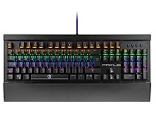 [86985] TECLADO PRIMUS GAMING, USB, CON ILUMINACION RGB CONFIGURABLE, REPOSO PARA MUÑECAS REMOVIBLE TECLAS PROGRAMABLES POR SOFTWARE (PKS-201S)