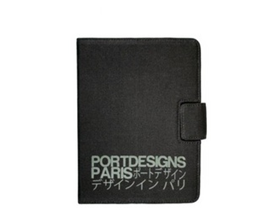 [76124] COVER KOBE PARA TABLETA 10", TIPO FOLIO, AJUSTABLE, PORT DESIGNS NEGRO.