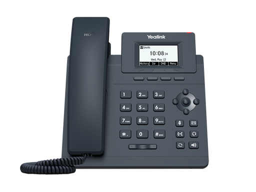 [92352] TELEFONO IP YEALINK SIP-T30P, 1SIP, 1LINE, 10/100, POE