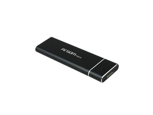 [86653] CAJA USB 3.0 (M.2) ARGOM PARA DISCO SSD SATA M.2 NEGRO PIANO (ARG-AC-1036). (JAULA). (NO COMPACTIBLE CON M.2/PCI/NVME)