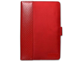 [76122] COVER PORT DESIGNS PARA TABLETA 10", TIPO FOLIO, CON 3 POSICIONES, ROJO.