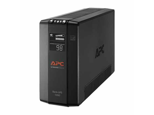 [85266] UPS APC BX1000M-LM60 BACK-UPS, 1.0KVA(1000VA), 600 WATTS, INPUT 88-139V / OUTPUT 120V. LCD SCREEN.