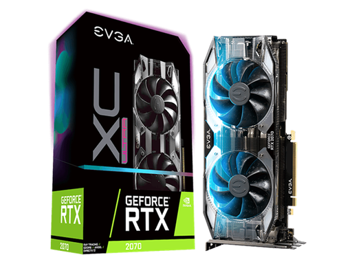 [88838] TARJETA DE VIDEO EVGA GEFORCE RTX 2070 XC ULTRA, OVERCLOCKED, 2.75 SLOT EXTREME COOL DUAL, 65C GAMING, RGB, METAL BACKPLATE, 08G-P4-2173-KR, 8GB GDDR6