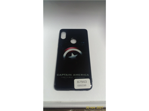 [87942] COVER PARA XIAOMI NOTE 7, LOGO CAPTAIN AMERICA AVENGER