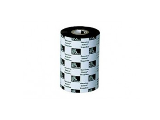 [81142] CINTA DE CERA (ROLLO) 6000 PARA IMPRESORA ZEBRA, 4.33" X 244', (110MM X 70MM), NUCLEO DE 0.5" (12MM), NEGRO.