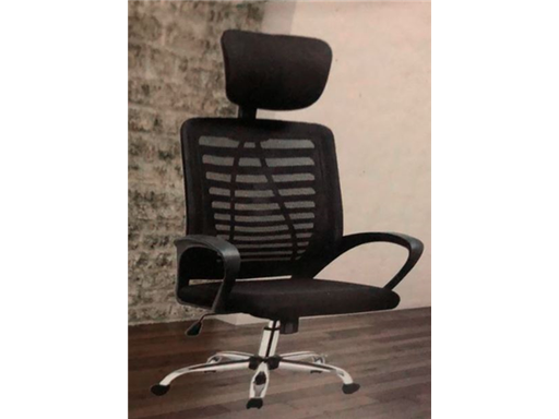 [91864] SILLA EJECUTIVA MYO, SILLA MANAGER SIT, 2 FUNCIONES, BASE CROMADA, COLOR AZUL.