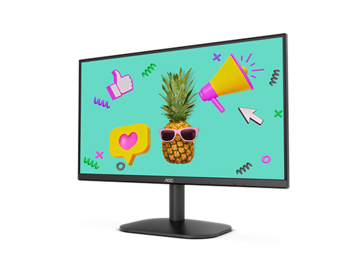 [92153] MONITOR AOC 22" (21.5”) FHD 1920X 1080, BORDERLESS, VESA,  ULTRASLIM, VA HDMI 1.4 X1, VGA X1 60HZ. (22B2HN)