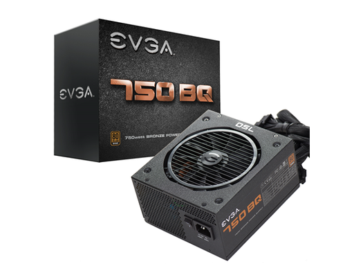 [78641] POWER SUPPLY EVGA 750 BQ, 80+ BRONZE 750W, SEMI MODULAR, 5 YEAR WARRANTY, INCLUDES FREE POWER ON SELF TESTER, POWER SUPPLY 110-BQ-0750-V1