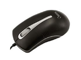 [75569] MOUSE OPTICO OMEGA 3D BLACK & SILVER, PS2 (278862BS)
