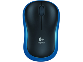 [75108] MOUSE LOGITECH M185 INALAMBRICO MINI OPTICO AZUL USB NANO RECEIVER  - SMART SLEEP.