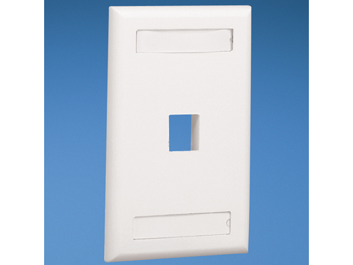 [88087] FACEPLATE PANDUIT 1 PUERTO, BLANCO (NK1FIWY)