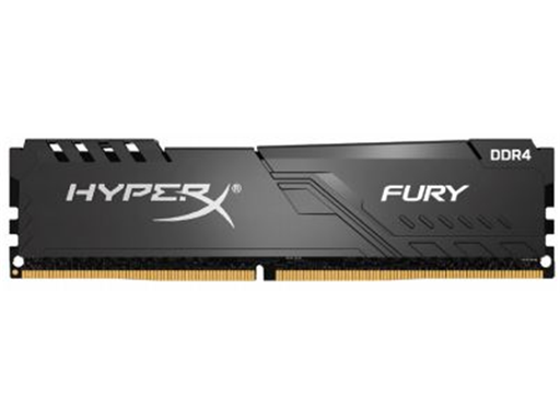 [88310] MEMORIA 4GB (1X4GB) KINGSTON, P/DESKTOP, DDR4, 2666MHZ, CL16 288-PIN DIMM, HYPERX FURY BLACK.