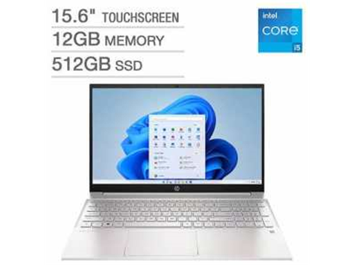 [92116] LAPTOP HP PAVILION 15-EG1053, 15.6” TOUCH, I5-1155G7 2.5GHZ, 12GB DDR4, 512GB SSD, WIFI 6, BT 5.2, 1X USB C, 2 X USB, 1 X HDMI 2.0, JACK 3.5" AUDIO, W11 HOME, BACKLIT KEYBOARD, NATURAL SILVER, (4S171UA#ABA)