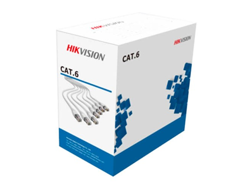 [93812] ROLLO DE CABLE UTP HIKVISION CAT6, (305M) 1000 PIES,  CALIBRE: 24 AWG 99% COBRE