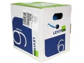 [76610] ROLLO DE CABLE UTP LEVITON, CAT-6, 1000 PIES, AZU