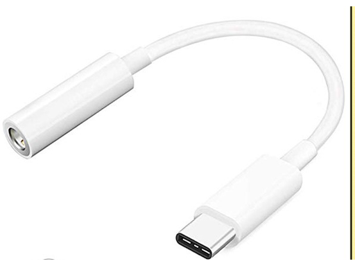 [88807] CABLE USB-C / ADAPTADOR DE AUXILIAR, BLANCO