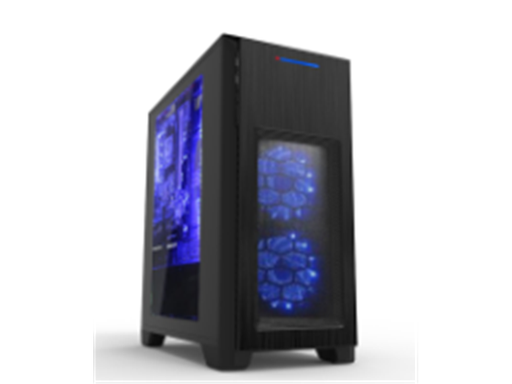 [85954] CASE MYO GAMING ATX NEGRO CON PANEL TRANSPARENTE LATERAL, 1 ABANICO TRASERO, NEGRO, NO INCLUYE POWER SUPPLY (MYO-G305)