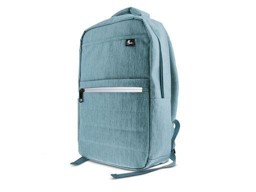 [86375] BULTO TIPO MOCHILA XTECH, EXETER PARA LAPTOP 15.6", SOPORTA HASTA 22 LIBRAS, POLIESTER, REPELE EL AGUA, AZUL AQUA (XTB-214AQ)