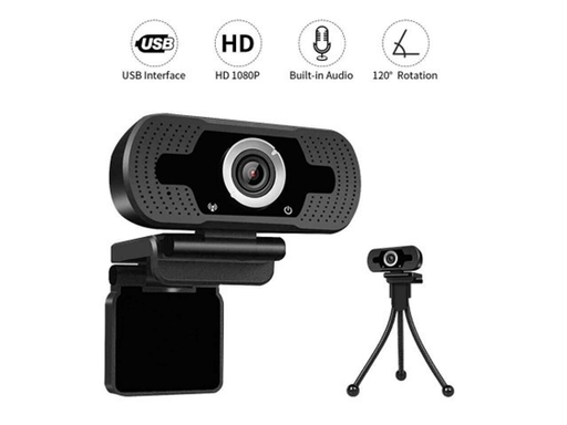 [89308] CAMARA WEB LOOSAFE FULL HD 1080P, USB, NEGRO CON TRIPOIDE (LS-F36-1080P (XM)), ID 80069